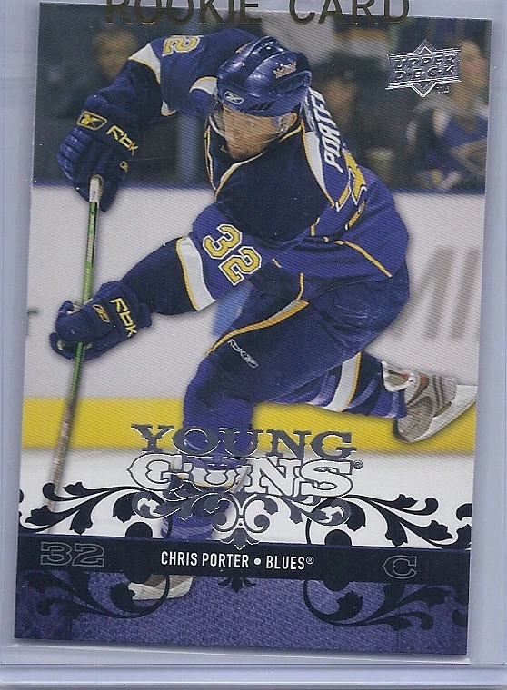 08-09 2008-09 UPPER DECK CHRIS PORTER YOUNG GUNS 216 ST. LOUIS BLUES - Image 1 of 1
