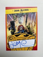 Mars Attacks Occupation - JUDGE DREDD JOHN McCREA ARTIST AUTOGRAPH