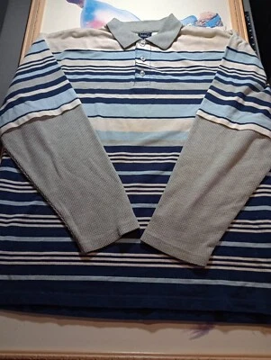 Old Skool Long Sleeve Polo Shirt Men's Size Large - Image 1 of 4