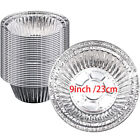 [20Pcs] 9 Inch Aluminium Tin Foil Trays Round for Home Cooking, Baking & Storage