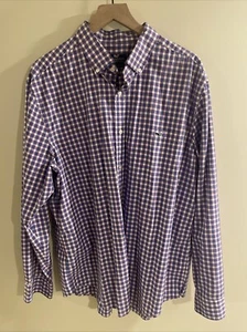 Vineyard Vines kurzärmeliges Knopfshirt klassische Passform Tucker Herren XL kariert blau - Bild 1 von 9