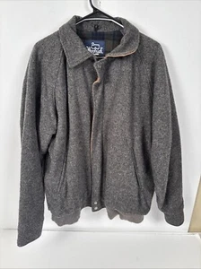 Vintage Woolrich Wool Men’s Zip Up Bomber Jacket Coat Made In USA Size Large - Picture 1 of 4