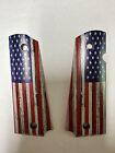 1911 Colt Government Rustic American Flag Gun Grips 