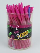 Vintage 1990's Bic Pens Wavelength jewel case Pink Purple full box- Not Writing-