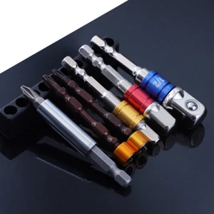Screwdriver Bit Socket Rod Quadrilateral Head 6Pcs Imperial Hexagonal Shank - Bild 1 von 12