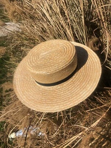 BRAND NEW GENUINE Pennsylvania AMISH HAND MADE STRAW HAT MEN'S SIZE 7 1/8 inch - Picture 1 of 12