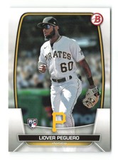 2023 Bowman Liover Peguero #85  RC Pittsburgh Pirates Baseball Card