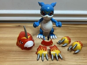Bandai Digimon 5.5” Deluxe Digivolving Veemon Playset w/ 2 Figures Near Complete - Picture 1 of 17