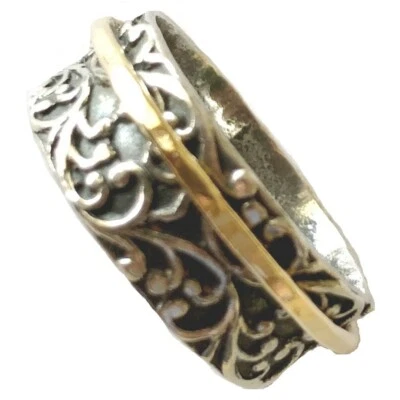 Ring – Sterling Silver and Gold Spinner - Image 1 of 2