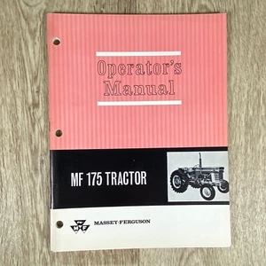 Massey Ferguson MF 175 Tractor Owners Operators Manual Maintenance - Picture 1 of 5