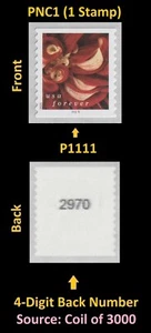 US 5986 Dahlias #5 F #on# PNC1 P1111 4d back # MNH 2025 - Picture 1 of 3
