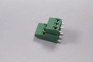 1725041 Phoenix Terminal Block Header Offset 6 Pos 2 Level Vertical 5.08mm Green - Picture 1 of 4
