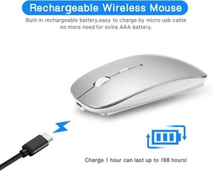 Kabellose Bluetooth Maus für MacBook Pro Air Mac iPad Laptop Desktop Mac PC NEU - Bild 1 von 17