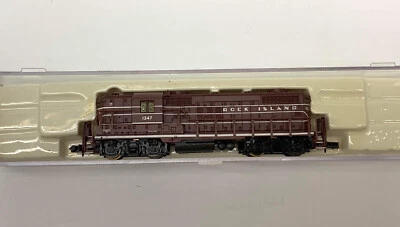 N Life-Like GP18 Diesel Loco Train No.7110 Rock Island RI #1347. - Image 1 of 4
