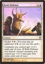 MTG - Zendikar - Bold Defense - 2X - Foil - NM