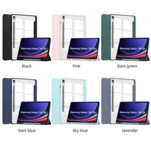 For Samsung Galaxy Tab S9 / S9+ Plus 12.4" Case Flip Folio Stand Leather Cover - Picture 1 of 69