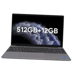 15.6" Full HD Laptop, 12GB RAM, 512GB SSD, Expandable to 1TB, Intel N5095 - Picture 1 of 8