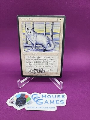 MTG Arctic Fox Signed Mark Poole Ice Age Vintage Signature 90's Magic *CCGHouse* - Image 1 of 4