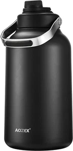 1 Gallon Water Bottle, Big Stainless Steel Water Bottles Metal 1 Gallon Water Ju - Picture 1 of 6