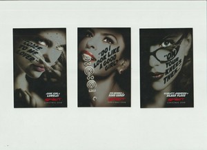 LADIES OF THE SPIRIT FOIL PROMO CARD SET Eva Mendes Scarlett Johansson
