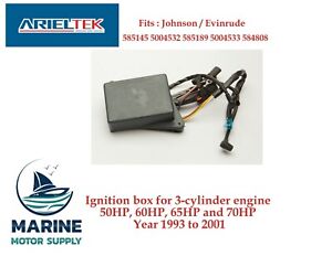 Fits Evinrude Johnson OMC Outboard CDI Power Pack Many 94-2004 50 60 70 HP 3 Cyl