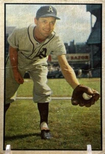 1953 Bowman Color #105 Eddie Joost Philadelphia Athletics - Picture 1 of 2