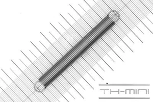 Zug-Feder 1mm Haken Öse 9x82,2mm 3,6kg Spiral Edel-stahl rostfrei Metall - Foto 1 di 1