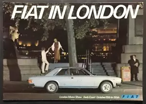 FIAT At London Motor Show Sales Brochure 1973 130 COUPE 127 128 Rally T1600 124 - Picture 1 of 4