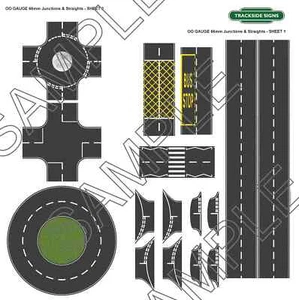 Uniones y carreteras rectas - Calibre OO - 66 mm de ancho carretera - Modelo ferroviario - Imagen 1 de 3
