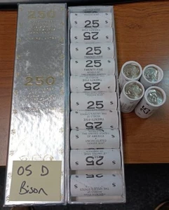 2005 D Roll of 25 Coins Jefferson Buffalo Nickel Design Unopened - Picture 1 of 3
