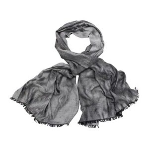 I1875 sciarpa uomo NO BRAND man scarf black/white - Picture 1 of 4