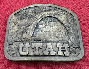 Vintage 78’ UTAH Arches Messing Gürtelschnalle PPI Denver, CO - Bild 1 von 4