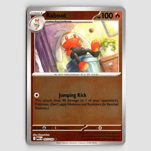 Raboot (Reverse) - MEG 027/132 - NM / Mint ME01: Mega Evolution Single - Picture 1 of 2