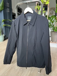 Theory Brody Precision Tech Jacket Black Men’s Large L double zip zip-up EUC - Picture 1 of 17