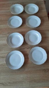  8Teller Set Goldrand Kahla Vintage Porzellan DDR - Bild 1 von 23