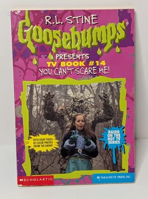 RARE Goosebumps Presents TV Book #14 You Can't Scare Me, R.L. Stine Foto 1 de 4