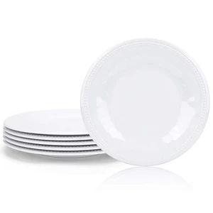 Melamine Plates set of 6, 11-inches Dinner Plates Set for Indoor and Outdoor ... - Picture 1 of 6