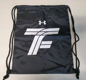 Under Armour Shoe Bag Backpack Drawstring Style Black 12"x16" New - Picture 1 of 7