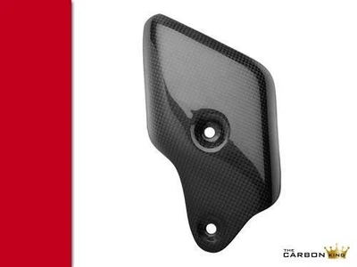 DUCATI 748 916 996 998 CARBON EXHAUST HEAT SHIELD GUARD PLAIN GLOSS WEAVE FIBRE - Image 1 of 4