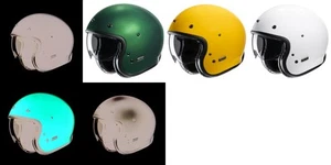 HJC V31 Solid Color Open Face Motorcycle Helmet Classic Retro All Sizes - Picture 1 of 7