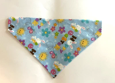 Bufanda Bandana Sobre Cuello Deslizable Mascota Perro y Gato (S/M) Feliz Pascua - Nueva Foto 1 de 2