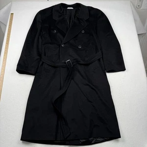 Hugo Boss Overcoat Mens 44R Double Breasted Belted Wool Cashmere Loro Piana - Picture 1 of 9