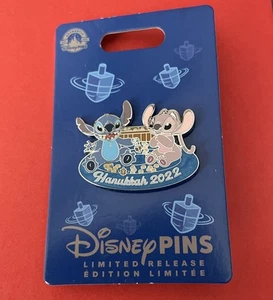 2022 Disney Parks Happy Hanukkah Lilo & Stitch Angel LR Pin New Limited Release - Picture 1 of 1