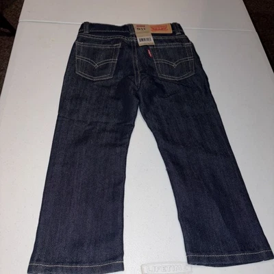 Pantalones de mezclilla de rendimiento ajustados LEVI'S 511™ para talla 2T Levis 511 ajustables oscuros  Foto 1 de 3
