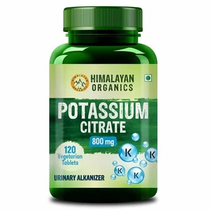 Himalayan Organics Potassium Citrate 800mg - (120 Veg Tablets) - Picture 1 of 3