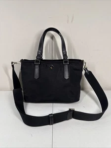 KATE SPADE Taylor Small Nylon Tote Crossbody Bag Black Purse Handbag Travel - Picture 1 of 6