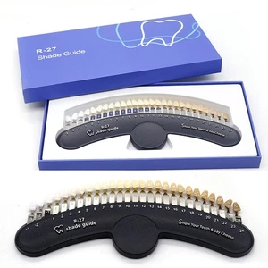 1Kit Dental 3D Teeth Whitening R-20 Bleaching R-27 Shade Guide Tooth Color Chart - Picture 1 of 15