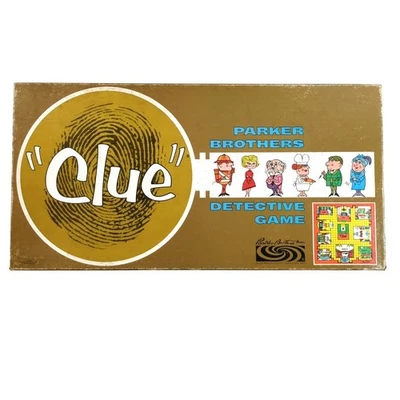 Juego de mesa vintage 1963 CLUE Detective Parker Brothers casi completo original Foto 1 de 4