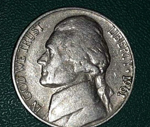 1961 D O ver S? ERROR Nickel Cover