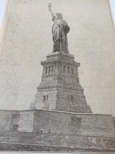 Statue Of Liberty 1918 Ephemera - Picture 1 of 2